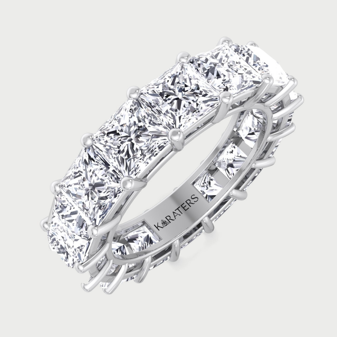 Lleida - Princess Cut Lab Grown Diamond Eternity Band