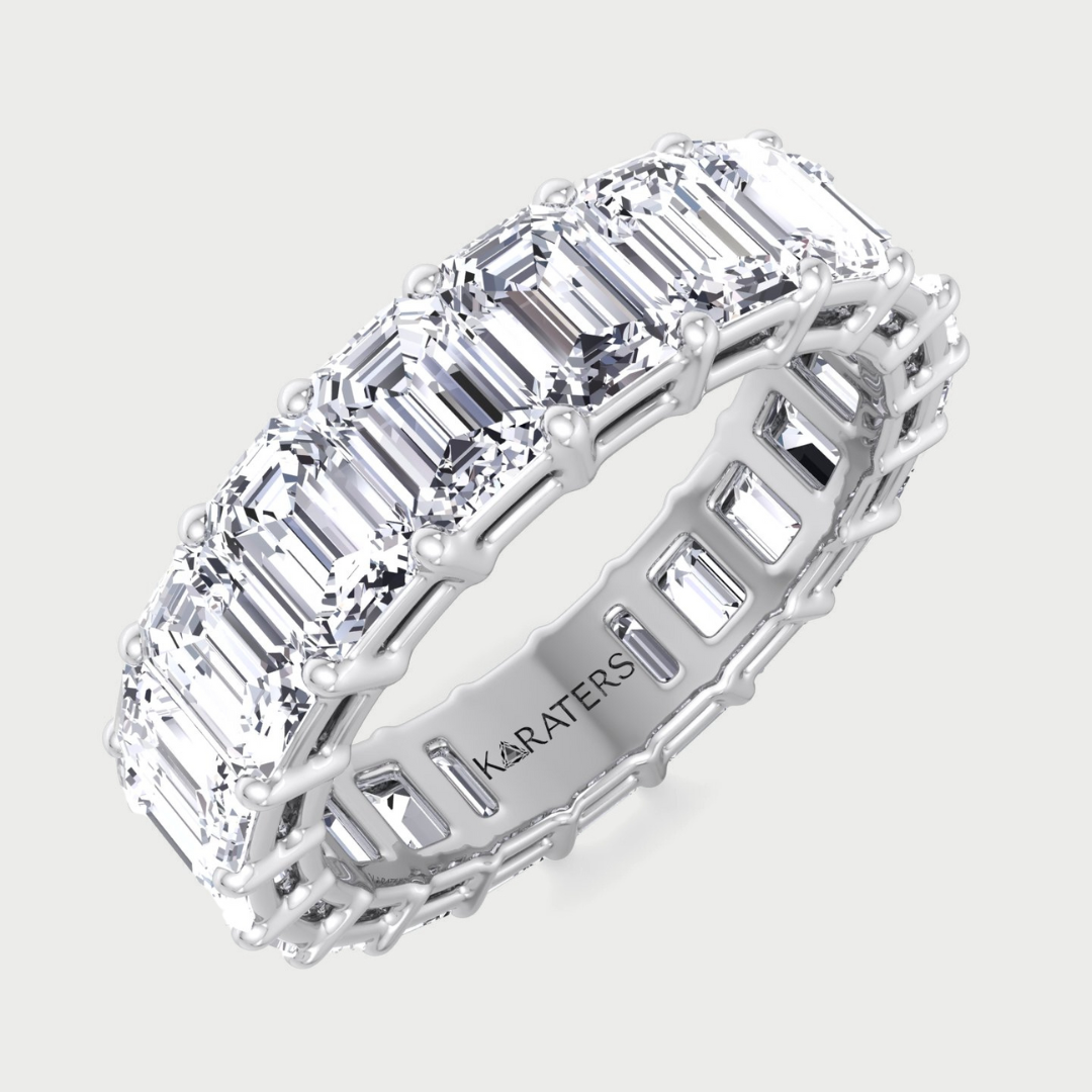 Cartagena - Emerald Cut Lab Grown Diamond Eternity Band