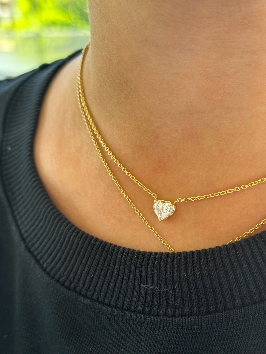 Heart Shape Lab Grown Diamond Pendant