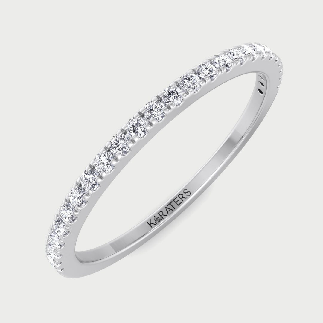 Gandia - Dainty Stackable Lab Grown Diamond Eternity Band