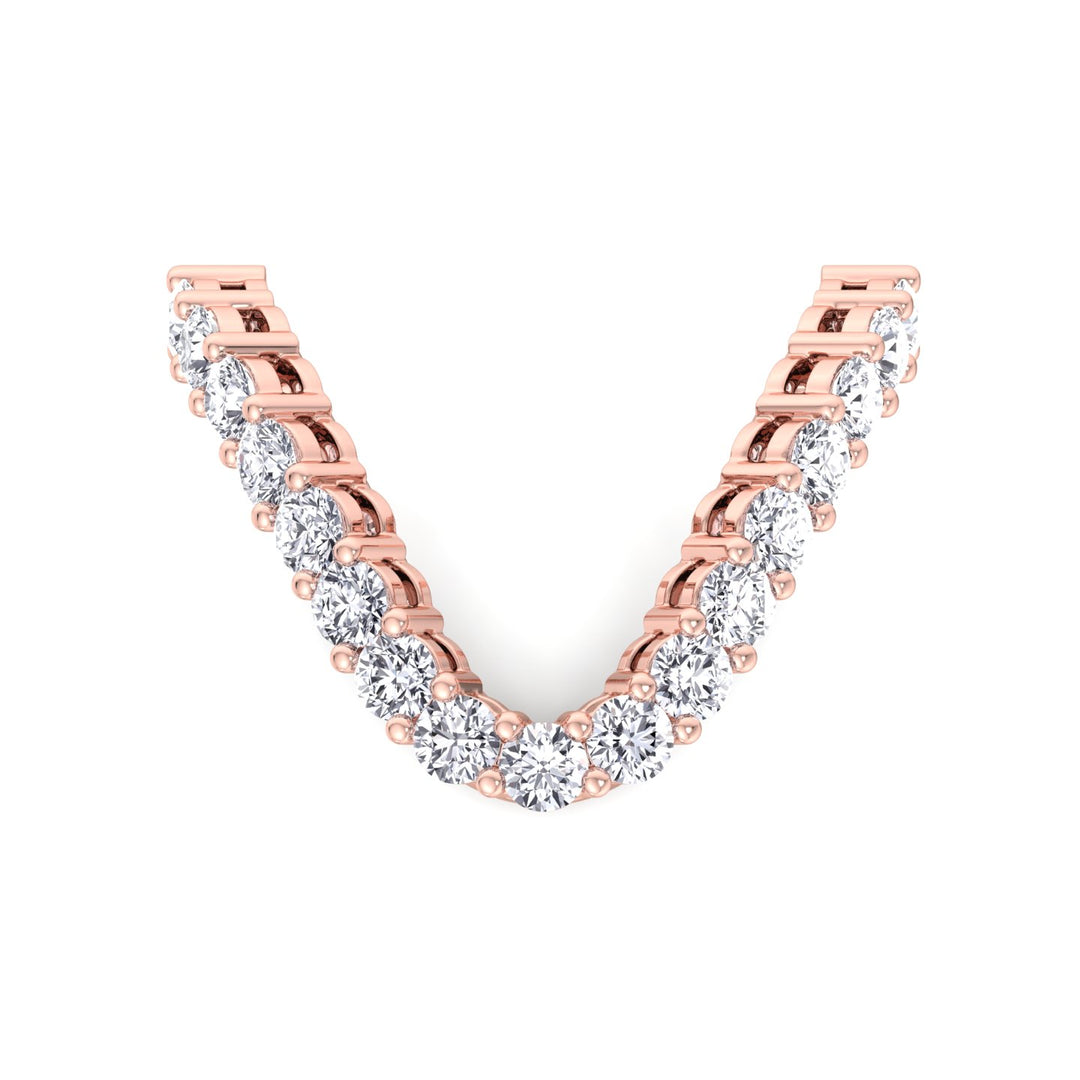 Round Shape Lab Grown Diamond Vanki Ring