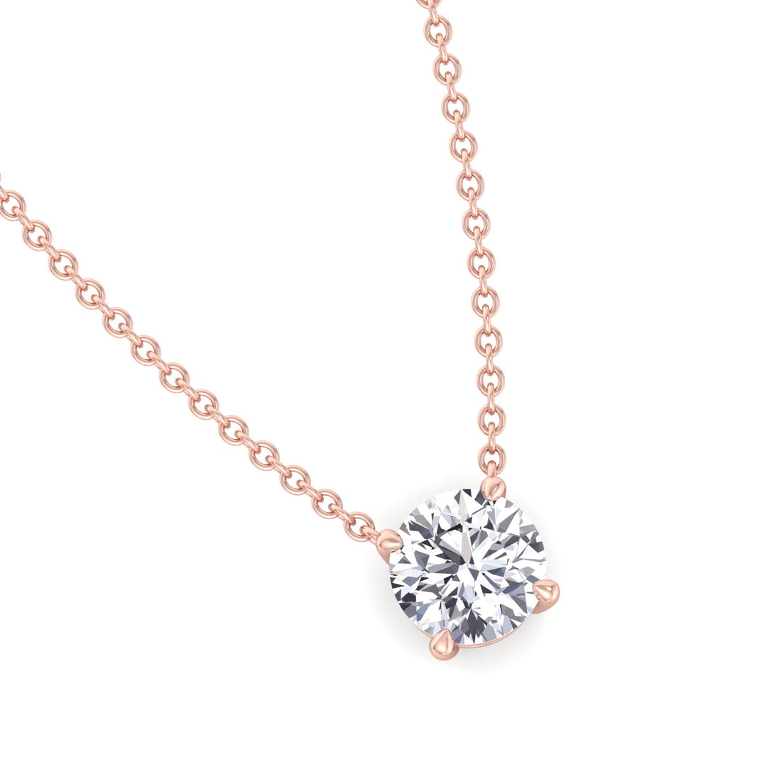 Floating Lab Grown Diamond Pendant