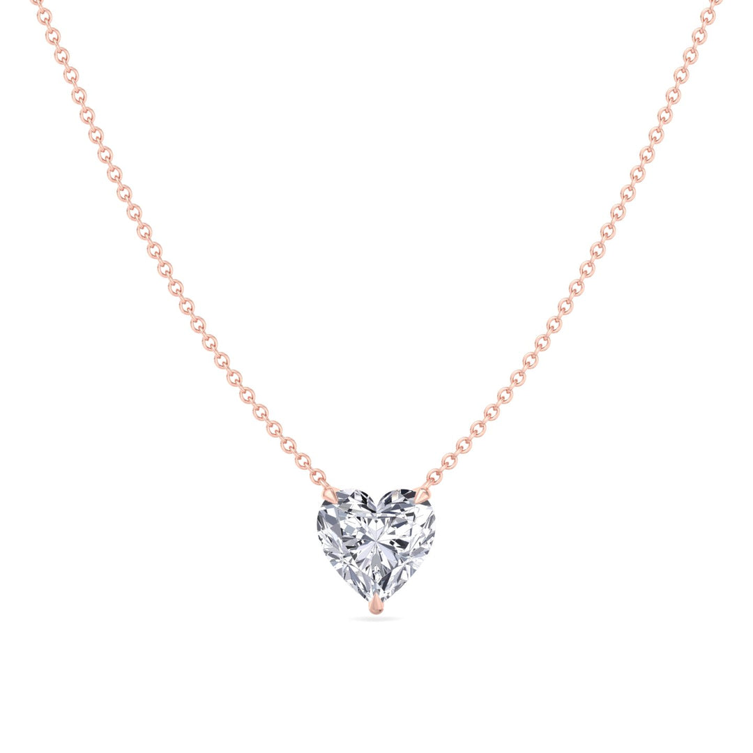 Heart Shape Lab Grown Diamond Pendant
