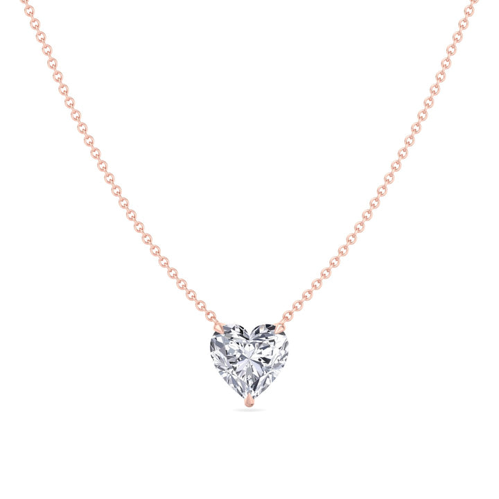 Heart Shape Lab Grown Diamond Pendant
