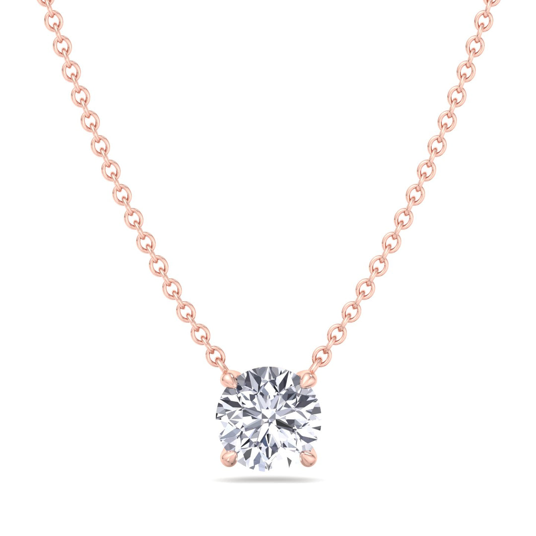 Floating Lab Grown Diamond Pendant