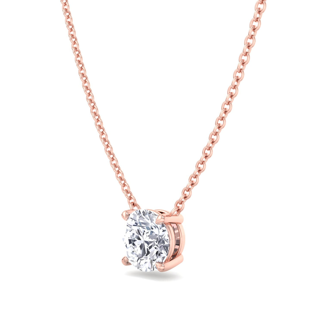 Floating Lab Grown Diamond Pendant