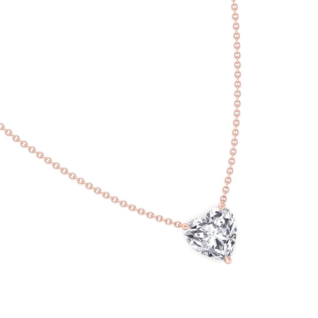 Heart Shape Lab Grown Diamond Pendant