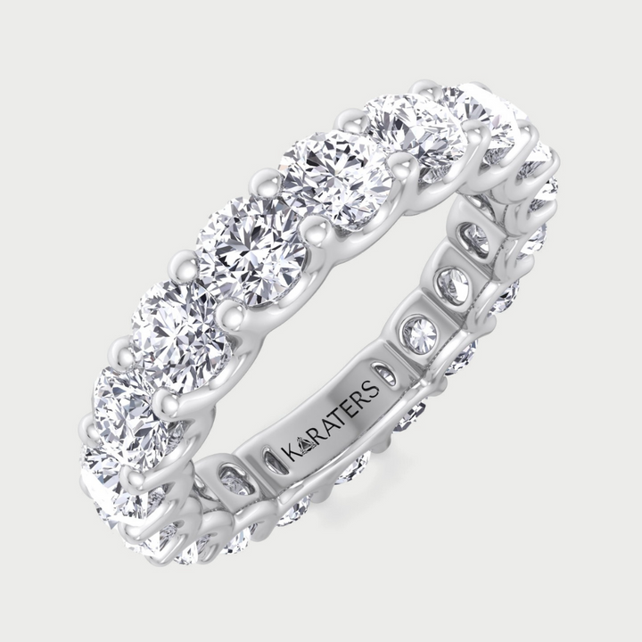 Sueca - Round Cut Lab Grown Diamond - U Prong Eternity Band