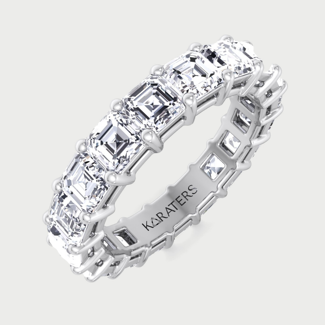 Utrera - Asscher Cut Lab Grown Diamond Eternity Band