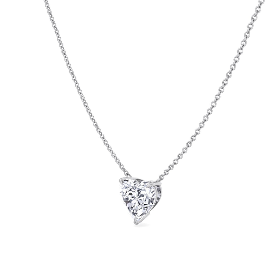 Heart Shape Lab Grown Diamond Pendant