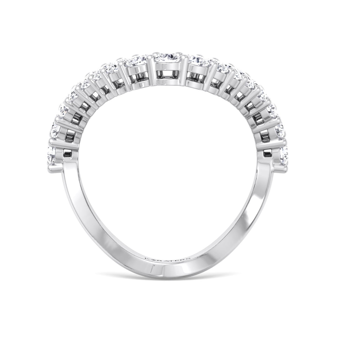 Round Shape Lab Grown Diamond Vanki Ring