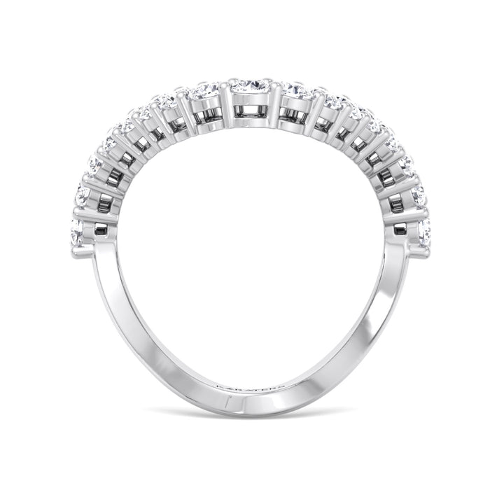 Round Shape Lab Grown Diamond Vanki Ring