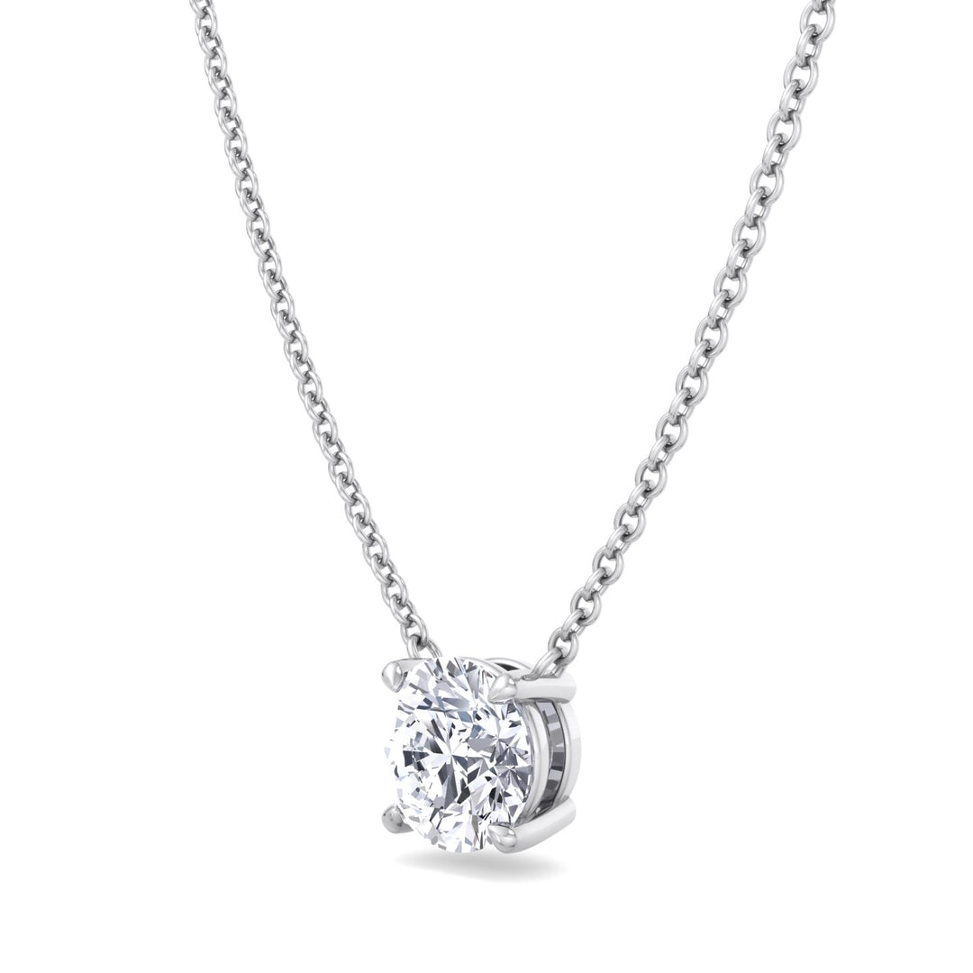 Floating Lab Grown Diamond Pendant