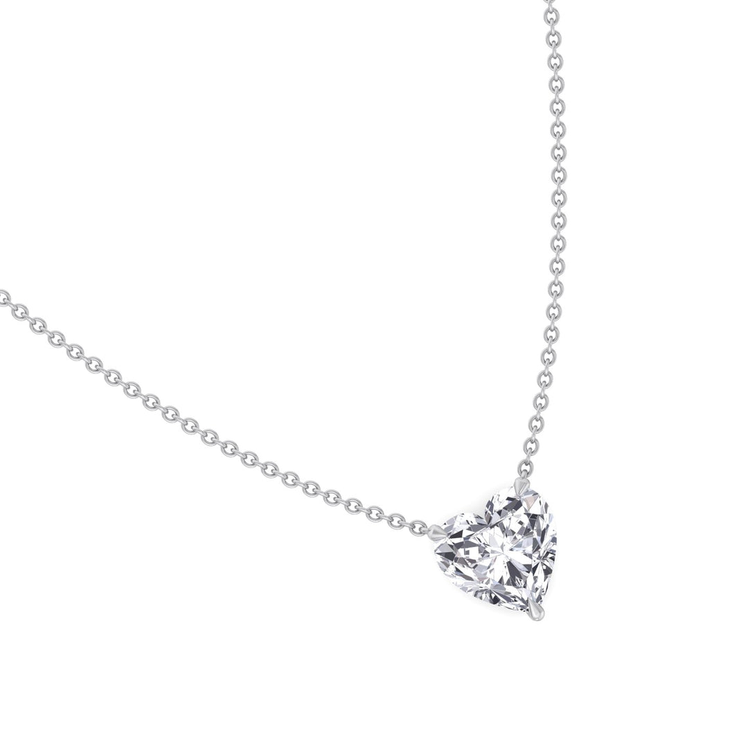 Heart Shape Lab Grown Diamond Pendant