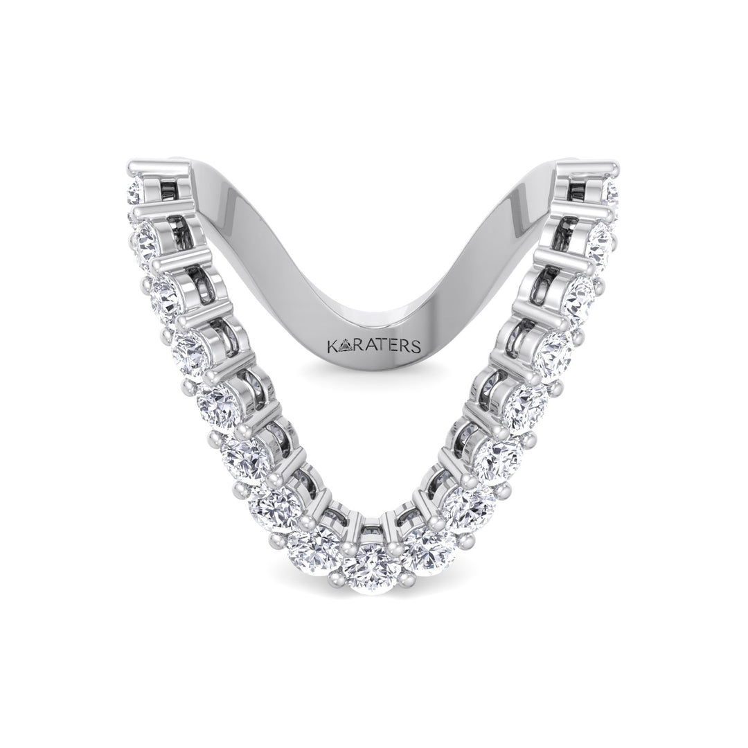 sparkling white moissanite gem