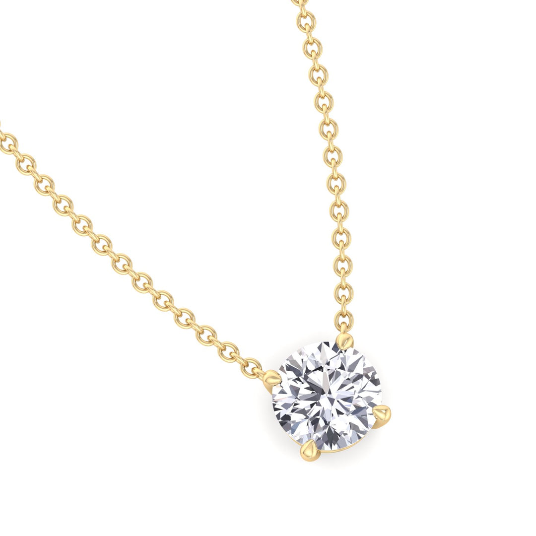 Floating Lab Grown Diamond Pendant