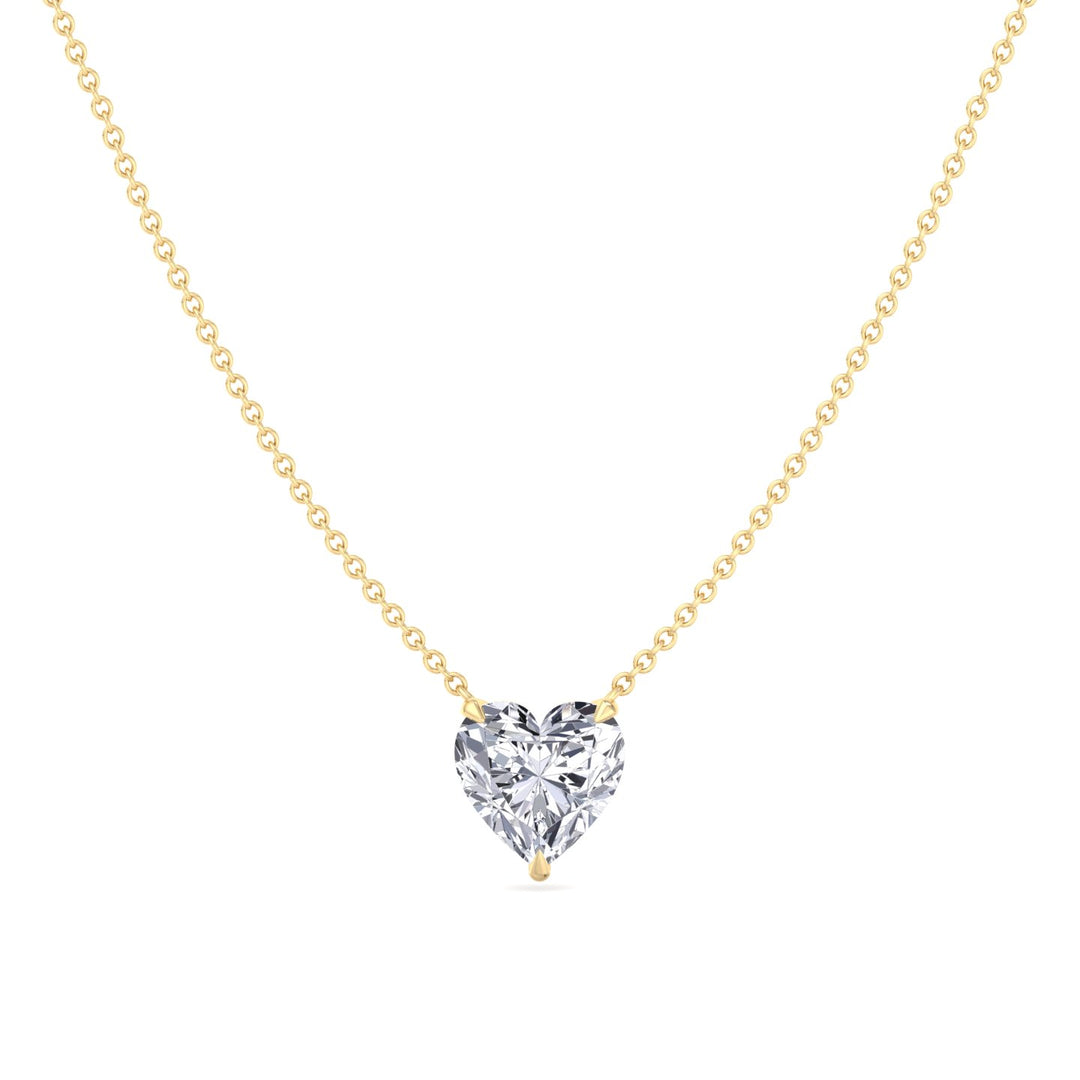 Heart Shape Lab Grown Diamond Pendant