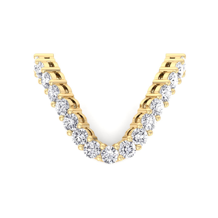 Round Shape Lab Grown Diamond Vanki Ring