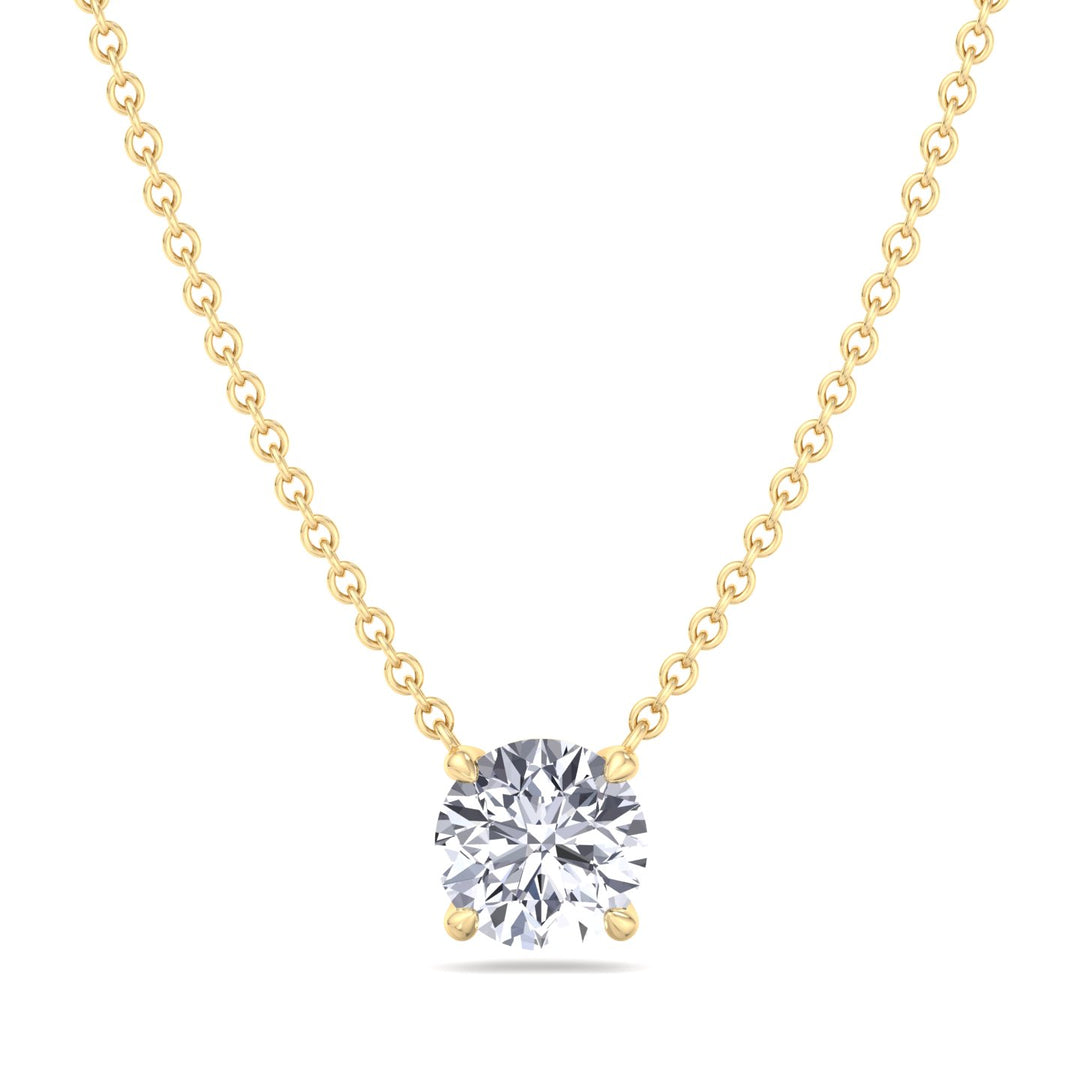 Floating Lab Grown Diamond Pendant