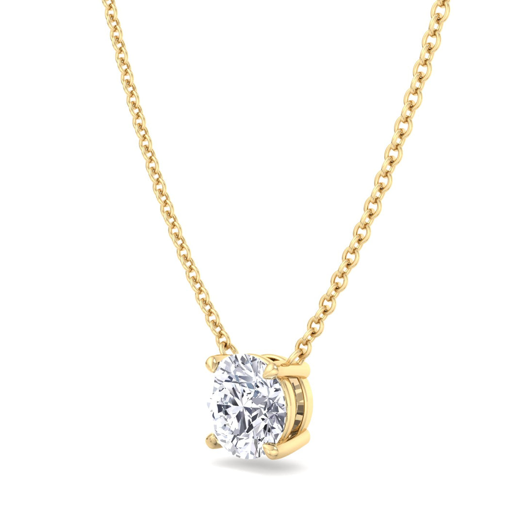 Floating Lab Grown Diamond Pendant