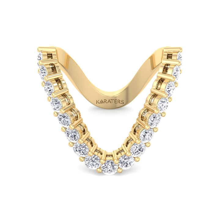 Round Shape Lab Grown Diamond Vanki Ring