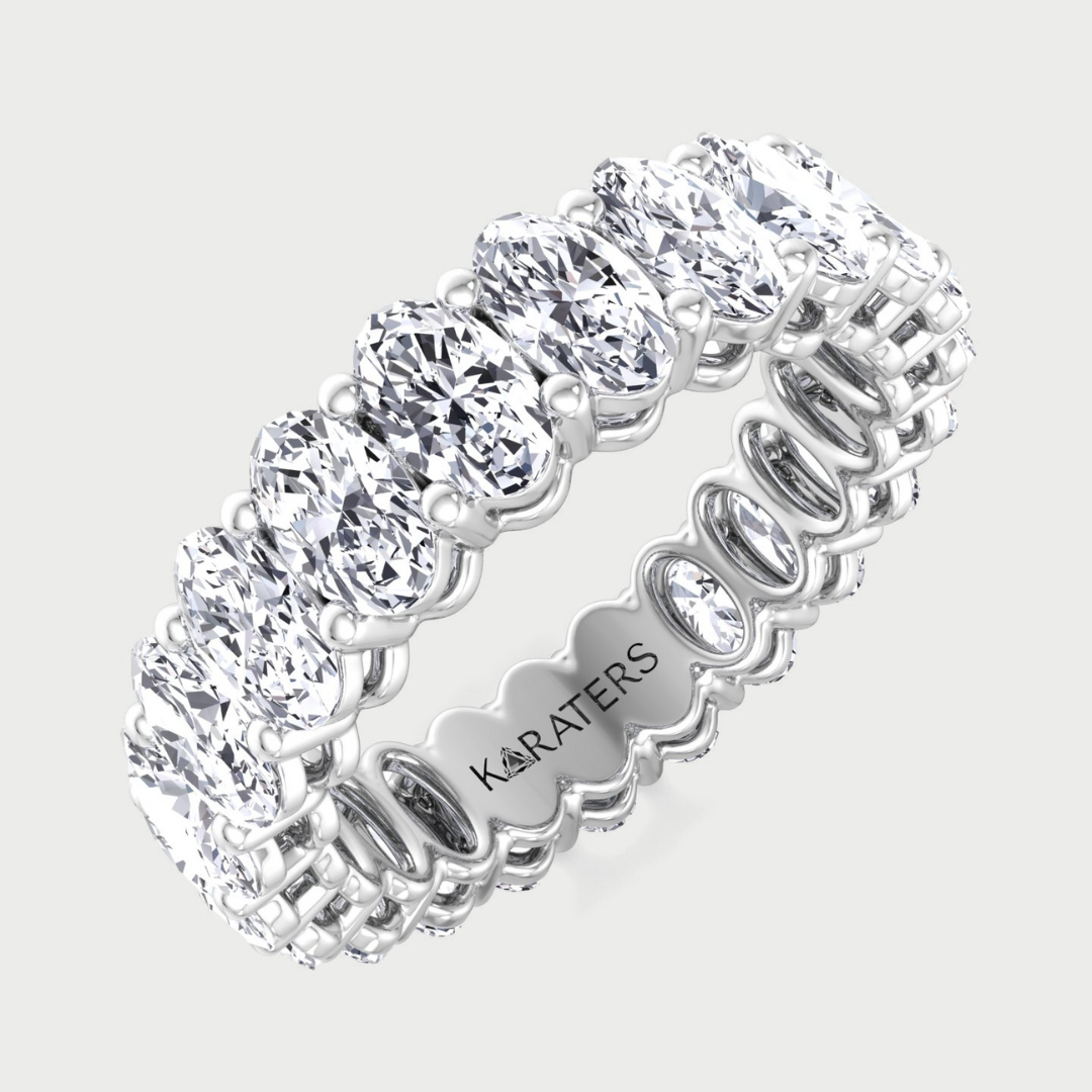 Candelli - Oval Cut Lab Grown Diamond Eternity Band