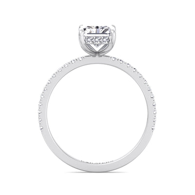 radiant-cut-lab-grown-diamond-engagement-ring-hidden-halo-and-side-stones-in-solid-14k-white-gold