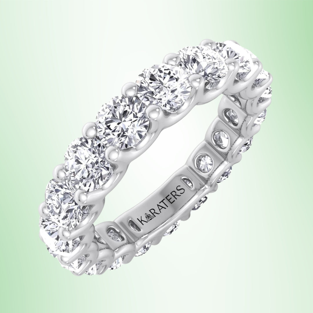 Sueca - Round Cut Lab Grown Diamond - U Prong Eternity Band