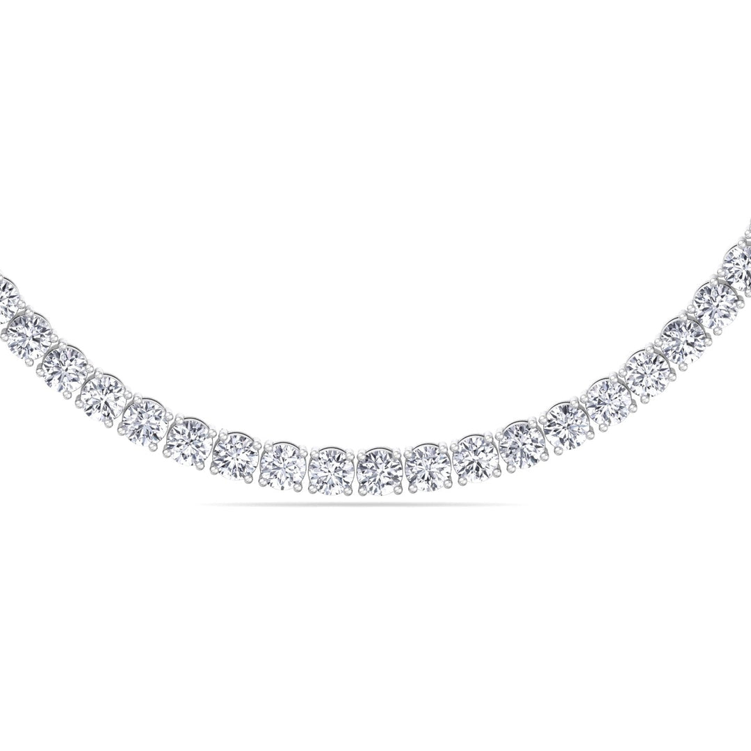 Men's Round Lab-Grown Diamond Tennis Necklace – Karaters