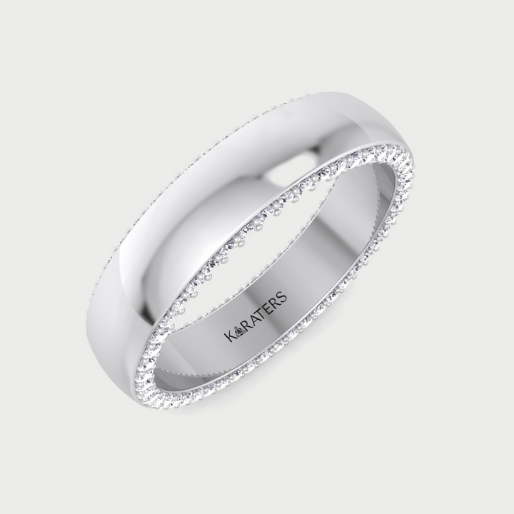 Hidden Lab Grown Diamond Wedding Band