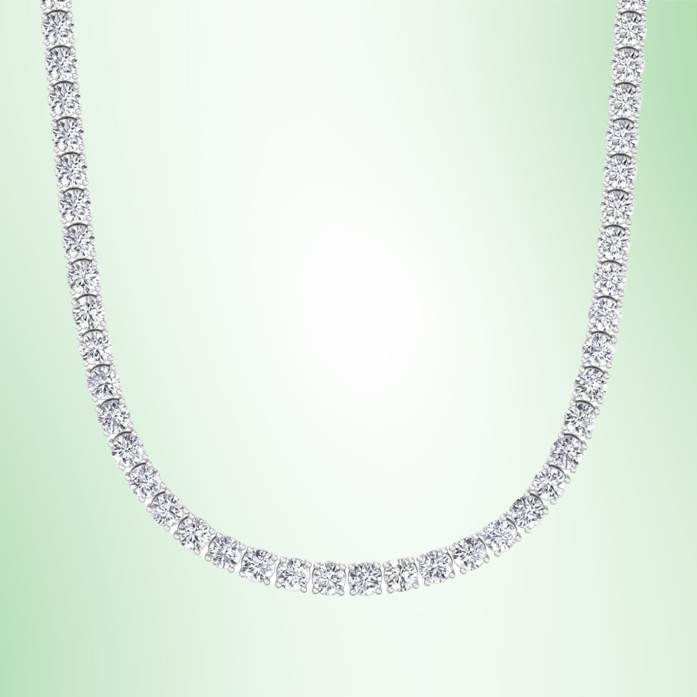 10 Carat T.W. Men's Lab-Grown Diamond Tennis Necklace