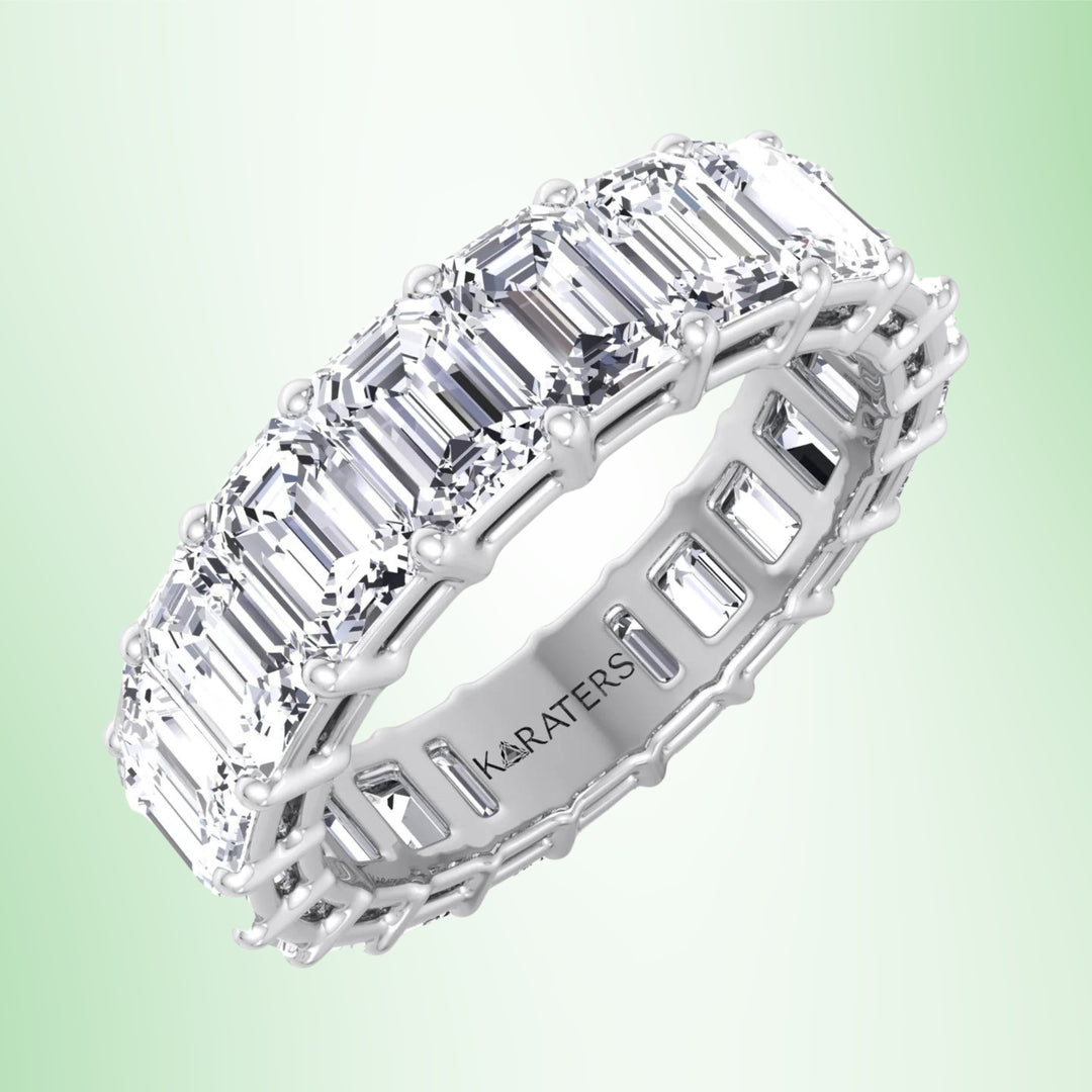 Cartagena - Emerald Cut Lab Grown Diamond Eternity Band