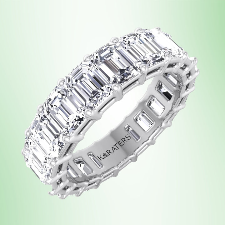 Cartagena - Emerald Cut Lab Grown Diamond Eternity Band