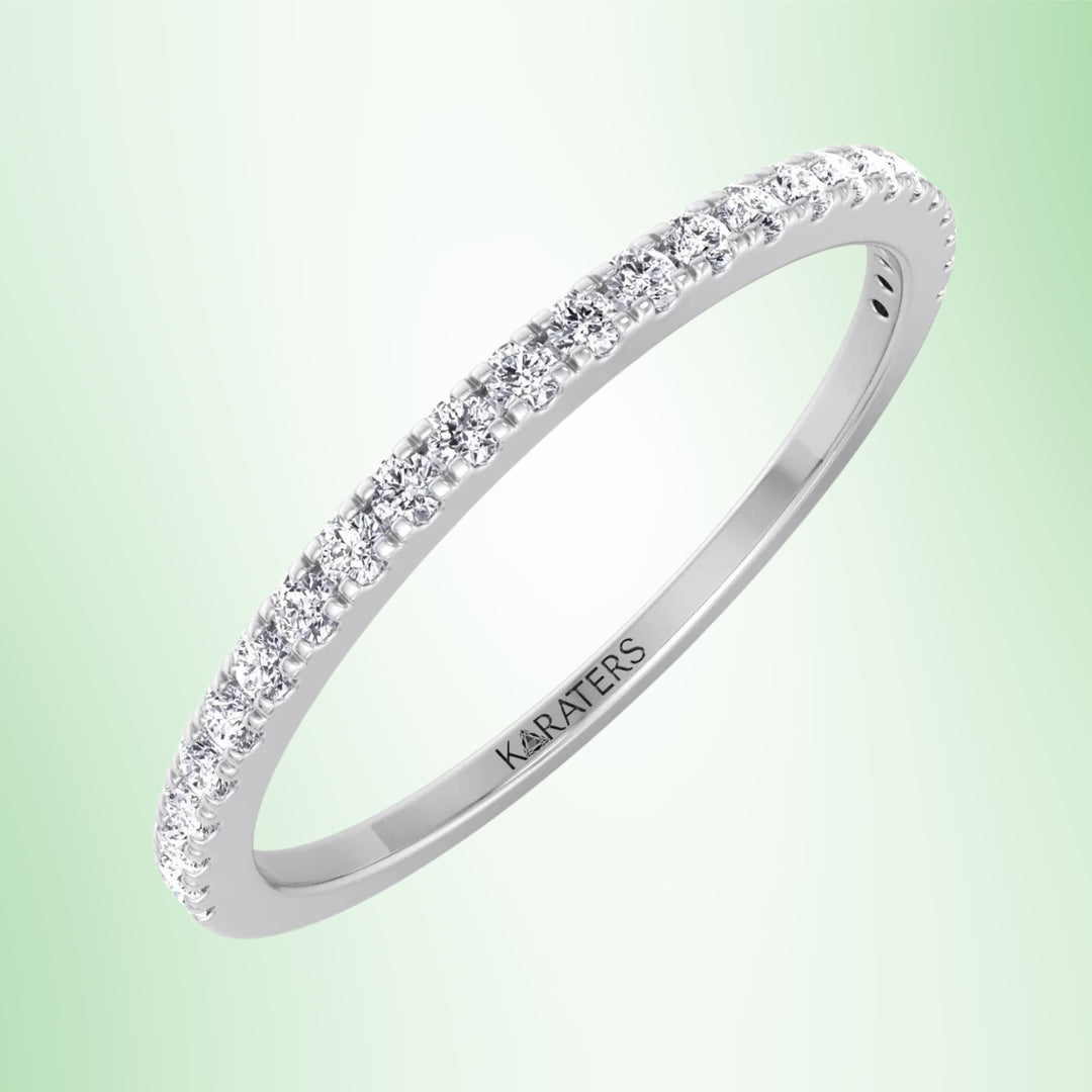 Gandia - Dainty Stackable Lab Grown Diamond Eternity Band