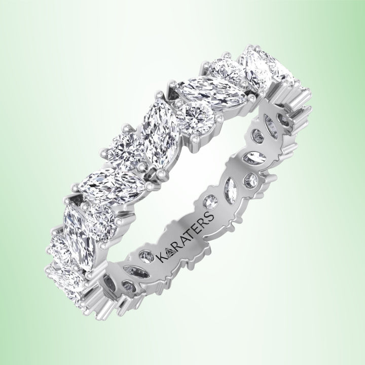 Plasencia - Marquise Cut Lab Grown Diamond Eternity Band