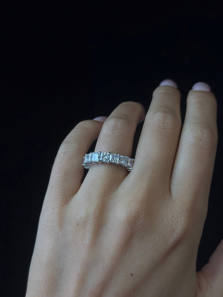 Princess Cut Lab Grown Diamond Eternity Band