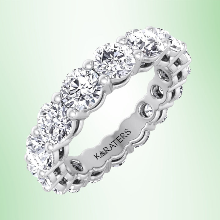 Mieres - Classic Round Cut Lab-Grown Diamond Eternity Band