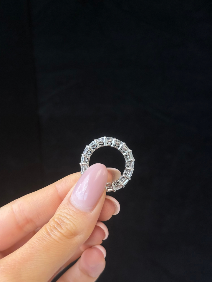 Princess Cut Lab Grown Diamond Eternity Band