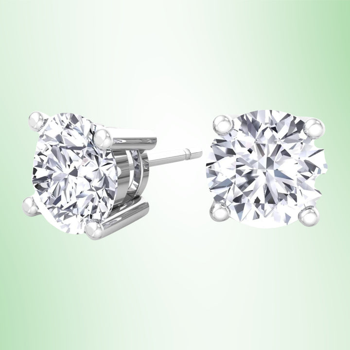 Foothill - Round Cut  Lab-Grown Diamond Studs