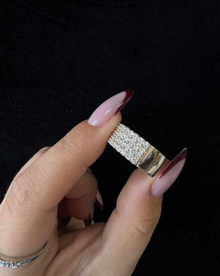 (1.13 CT T.W.) Multi Row Pave Lab-Grown Diamond Eternity Band