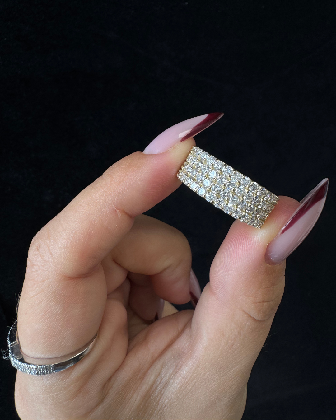 (1.13 CT T.W.) Multi Row Pave Lab-Grown Diamond Eternity Band