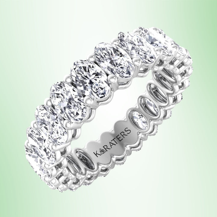 Candelli - Oval Cut Lab Grown Diamond Eternity Band