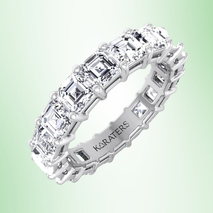 Utrera - Asscher Cut Lab Grown Diamond Eternity Band