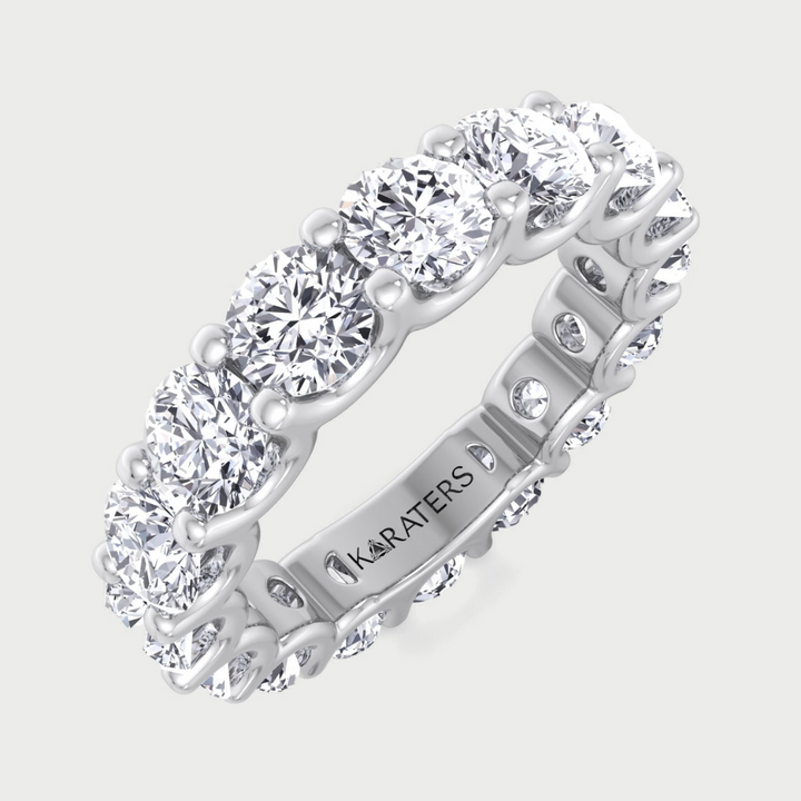 Avelis - Round Cut Lab Diamond - U Prong Eternity Band