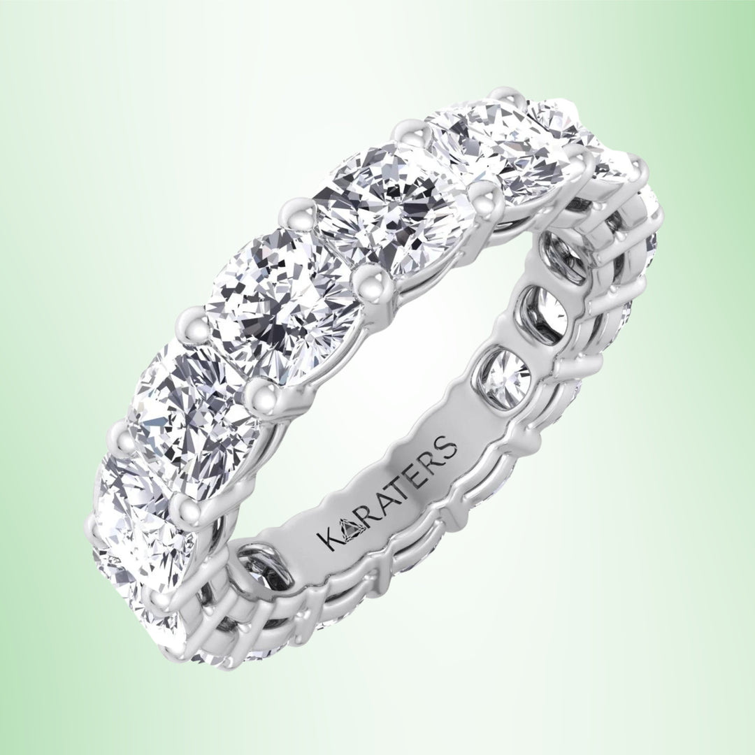 Caravaca - Cushion Cut Lab Grown Diamond Eternity Band
