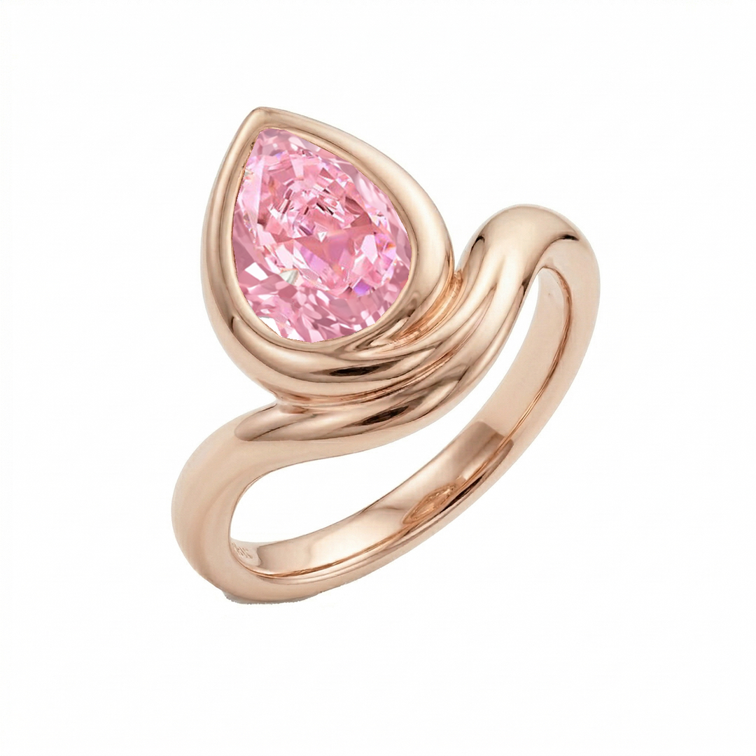 Fancy Pink Lab Grown Diamond Pinky Ring RG
