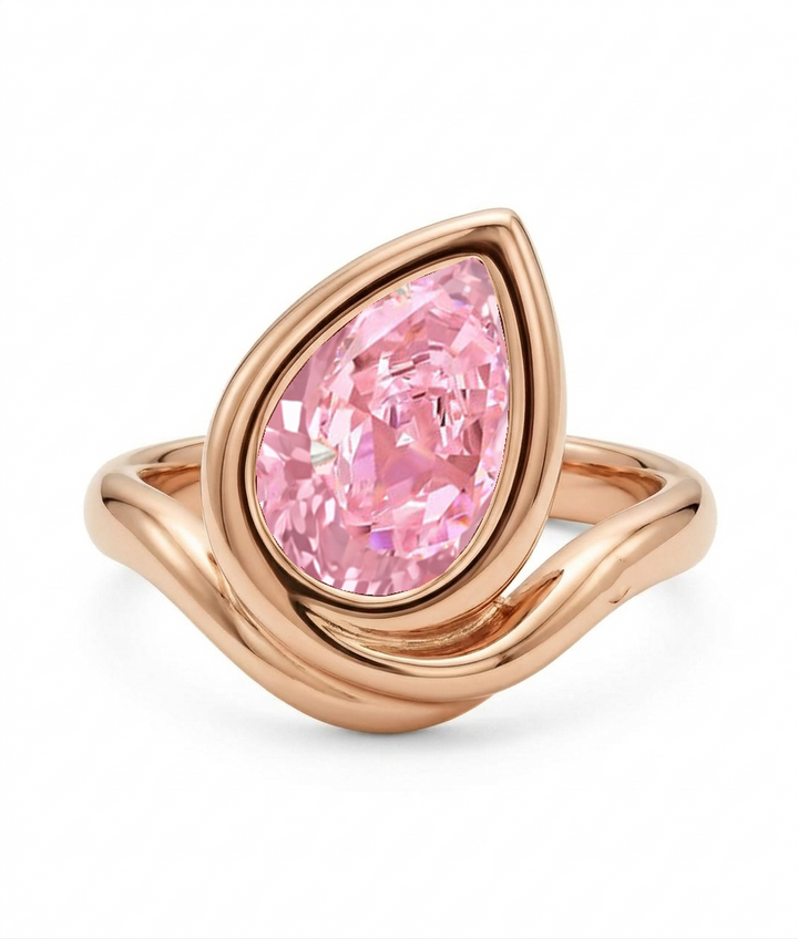 Fancy Pink Lab Grown Diamond Pinky Ring RG 2