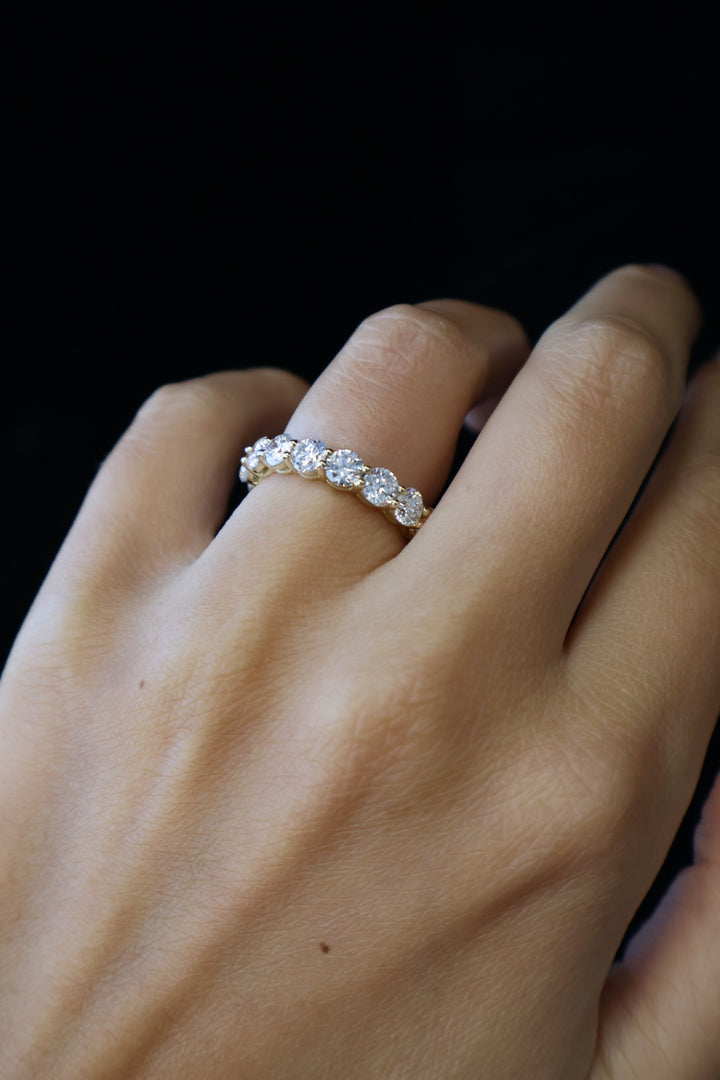 Classic Round Cut Lab-Grown Diamond Eternity Band