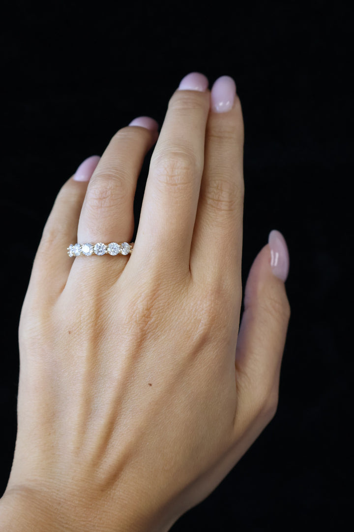 Classic Round Cut Lab-Grown Diamond Eternity Band