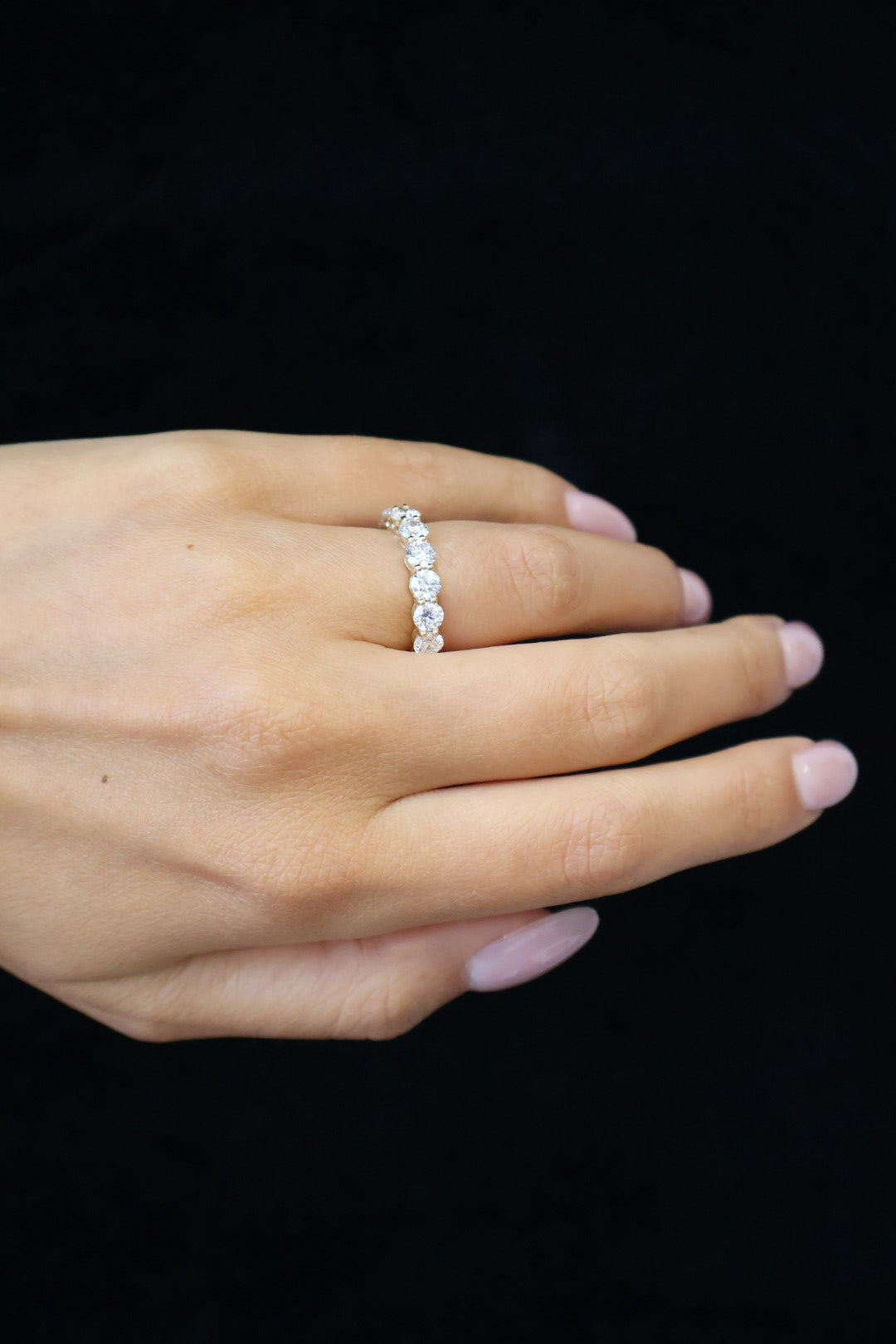 Classic Round Cut Lab-Grown Diamond Eternity Band
